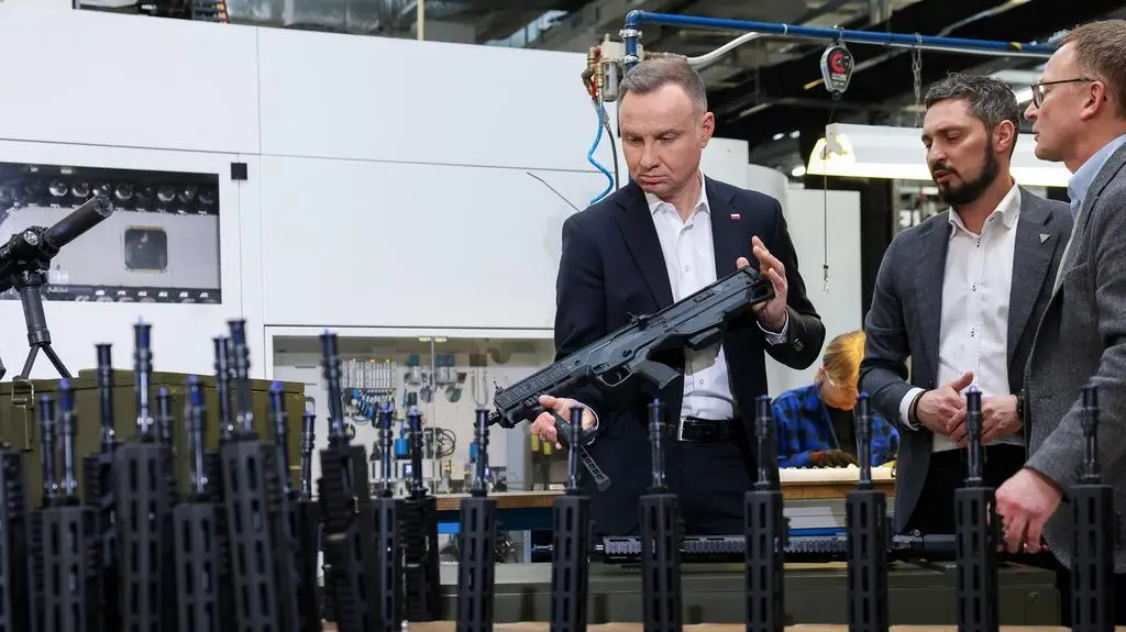 Andrzej Duda w Fabryce Broni "Łucznik"