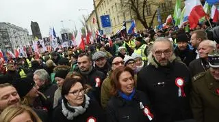 KOD Niepodległości na ulicach Warszawy