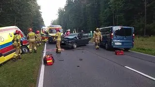 Wypadek z udziałem karetki pod Iławą