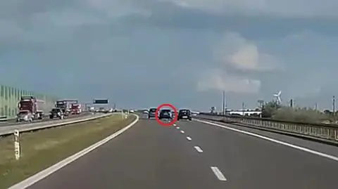 Niebezpieczną jazdę nagrał jeden z kierowców