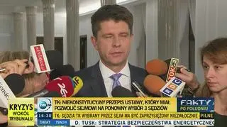 Ryszard Petru: Panie prezydencie jeśli ma pan wątpliwości to niech pan pyta Trybunału