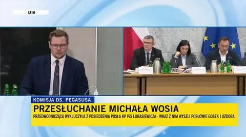 Woś przed komisją do spraw Pegasusa: w rekordowym 2021 roku inwigilowano około 100 osób