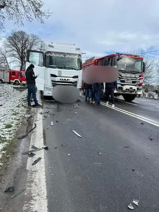 Wypadek w miejscowości Prandocin-Iły (woj. małopolskie)