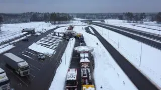 Podkarpacie. Utrudnienia w ruchu spowodowane transportem elementów maszyny TBM