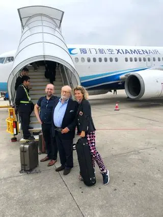 Skrzypaczka Anne-Sophie Mutter z Krzysztofem Pendereckim w podróży