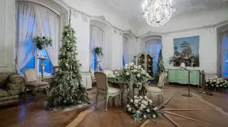 Świąteczne dekoracje w Zamku Książ