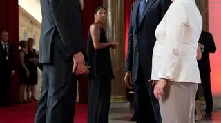 Koszykarz Dirk Nowitzki, Barck Obama i Angela Merkel, 2013
