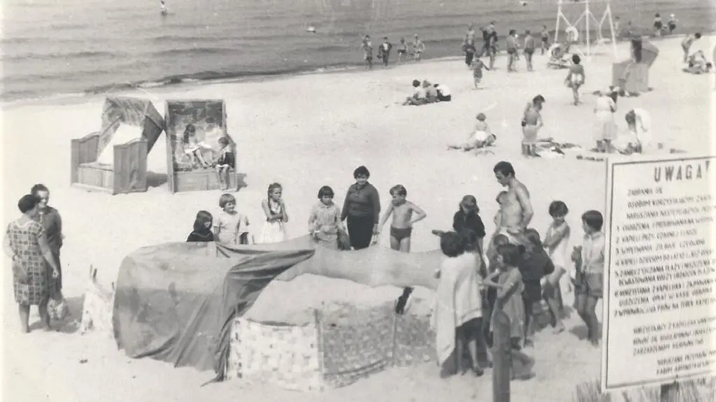 Plażowa zagroda dla Maciusia