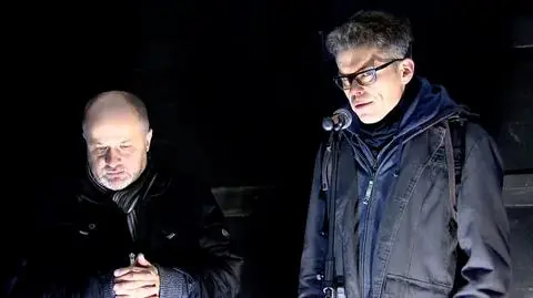 Sędzia Tuleya na proteście pod Sejmem 