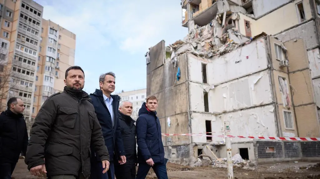 Wołodymyr Zełenski i Kyriakos Mitsotakis w Odessie 