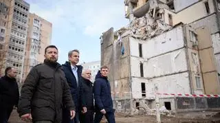 Wołodymyr Zełenski i Kyriakos Mitsotakis w Odessie 