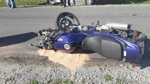 Policjant jechał motocyklem do pracy, zginął w wypadku