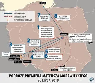 Podróże premiera Morawieckiego na Dolny Śląsk i nad morze, 26 lipca 2019 r.