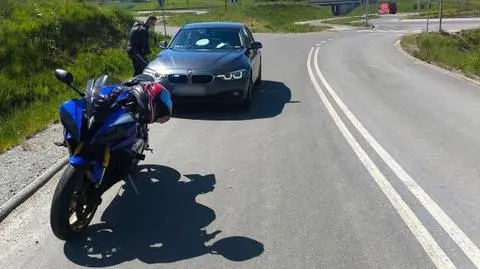 Motocyklista jechał z prędkością 192 km/h. Miał pół promila alkoholu