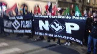 Nacjonaliści z Narodowego Odrodzenia Polski zorganizowali  Marsz Wolnej Polski