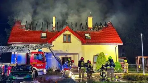 Pożar domu dziecka w Pęcherach (pow. piaseczyński)