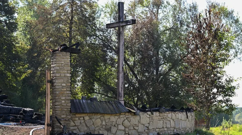 Pożar skansenu w Sanoku