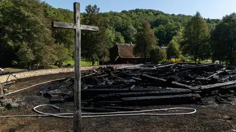 Pożar skansenu w Sanoku