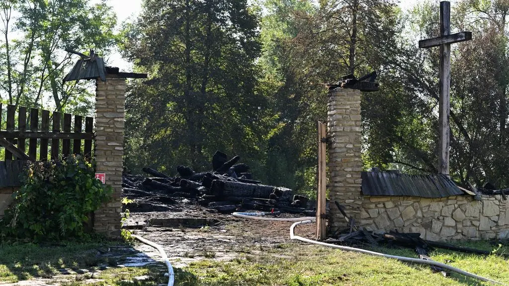 Pożar skansenu w Sanoku