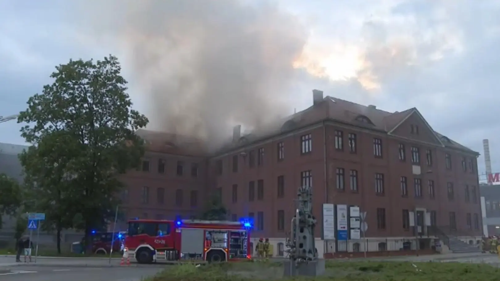 Wielki pożar w centrum Chorzowa
