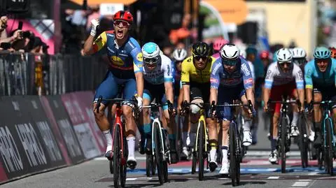 Pierwsze włoskie zwycięstwo w Giro d'Italia 2024. Polak znów w czołówce