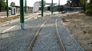 Ostatni odcinek torowiska przed pętlą