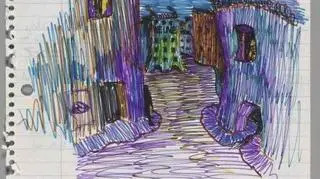 Rysunek Davida Bowie z niezrealizowanego filmu "Hunger City" z 1974 roku