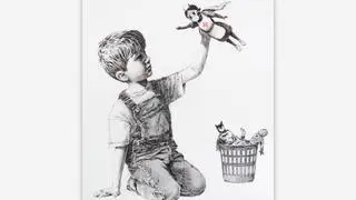 Banksy podziękował medykom. Jego praca pojawiła się w szpitalu