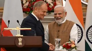 Premier RP Donald Tusk i premier Indii Narendra Modi