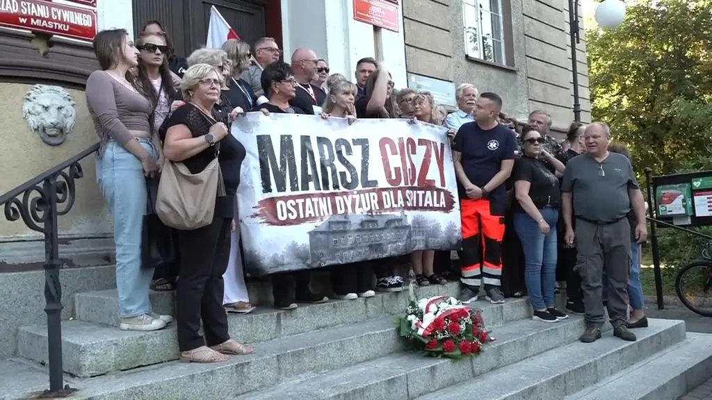 Protest w sprawie szpitala w Miastku