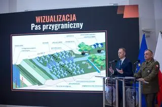 Wizualizacja pasa granicznego w ramach "Tarczy Wschód"