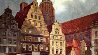 Fragment Rynku z kamieniczkami altarystów przy kościele św