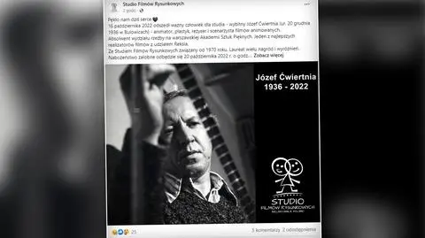 Co-creator of Poland's legendary cartoons Józef Ćwiertnia passed away at 85