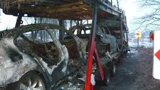 Samochody spłonęły w Bytomiu