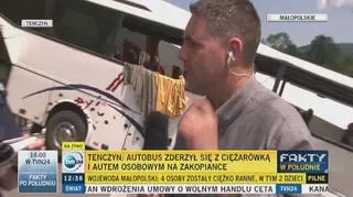 Policja o wypadku w Tenczynie 