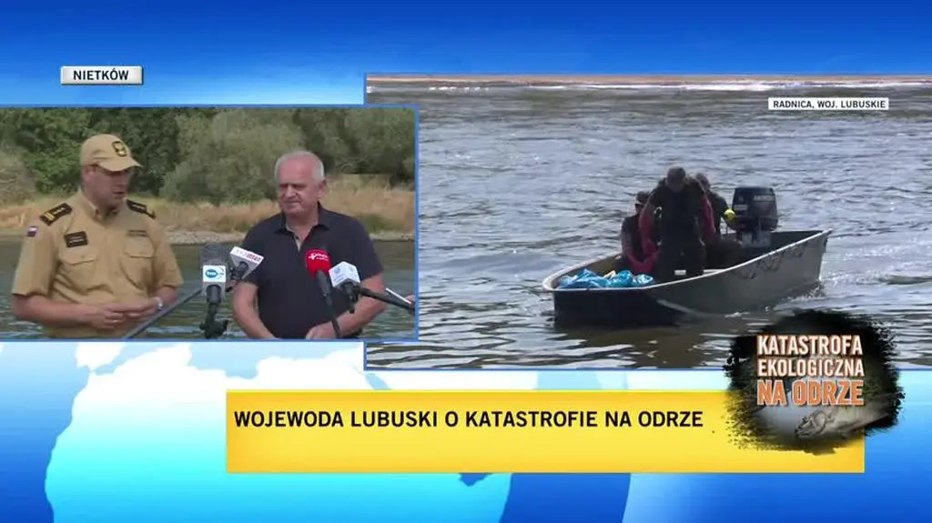 Strażacy odłowili z Odry i Neru około 100 ton śniętych ryb