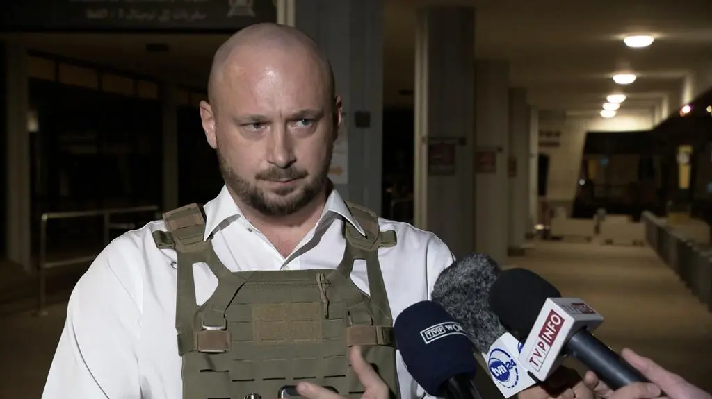 Jacek Siewiera w czasie sobotniej wizyty w Tel Awiwie 