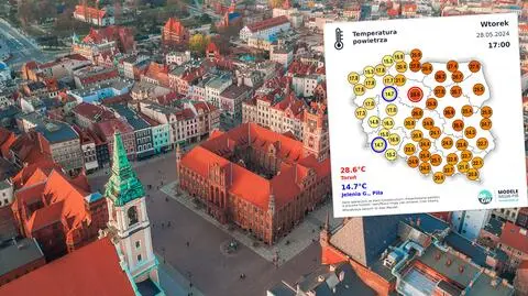 W Toruniu prawie upał, a 140 kilometrów dalej ziąb. Co się stało w Pile?