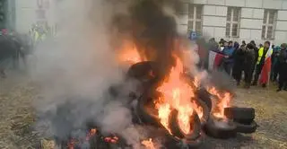 Protest rolników w Bydgoszczy