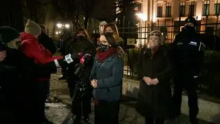 Konferencja posłanek Lewicy przed Trybunałem Konstytucyjnym