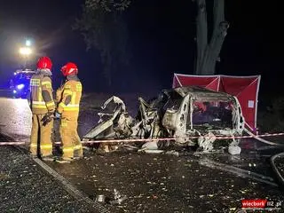 Tragiczny wypadek pod Sępólnem Krajeńskim, nie żyje kierowca