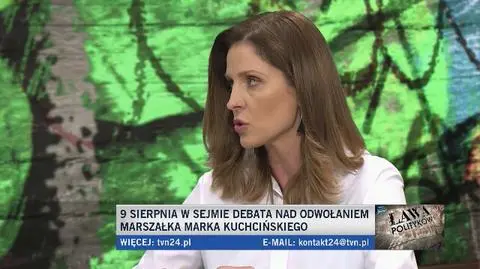 Joanna Mucha: mówi się na mieście że pan marszałek zostanie bardzo szybko zdymisjonowany