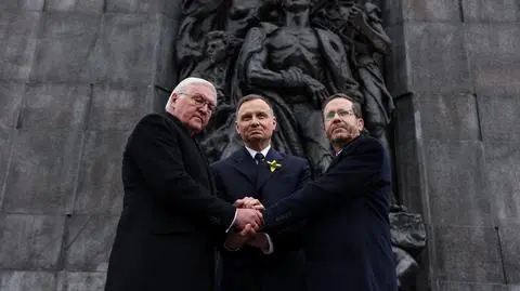 Presidents of Poland, Germany, and Israel marked Warsaw Ghetto Uprising anniversary