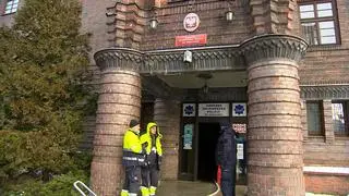 Pożar w Komendzie Wojewódzkiej Policji we Wrocławiu