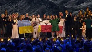 Wykonanie "Imagine podczas koncertu "Razem z Ukrainą"