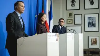 Radosław Sikorski spotkał się z Annaleną Baerbock, Stephanem Sejournem