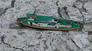 Pierwsza akcja lodołamaczy na Odrze w tym sezonie