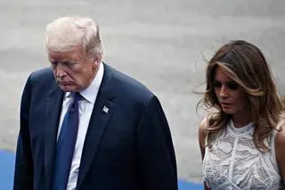 Melania i Donald Trumpowie