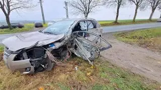 41-latek chciał wyprzedzić ciężarówki 