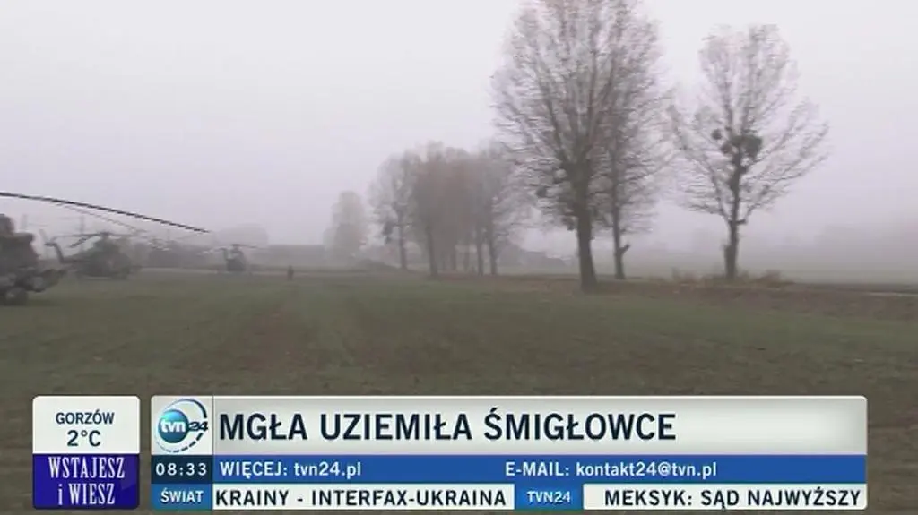Mgła uziemiła śmigłowce